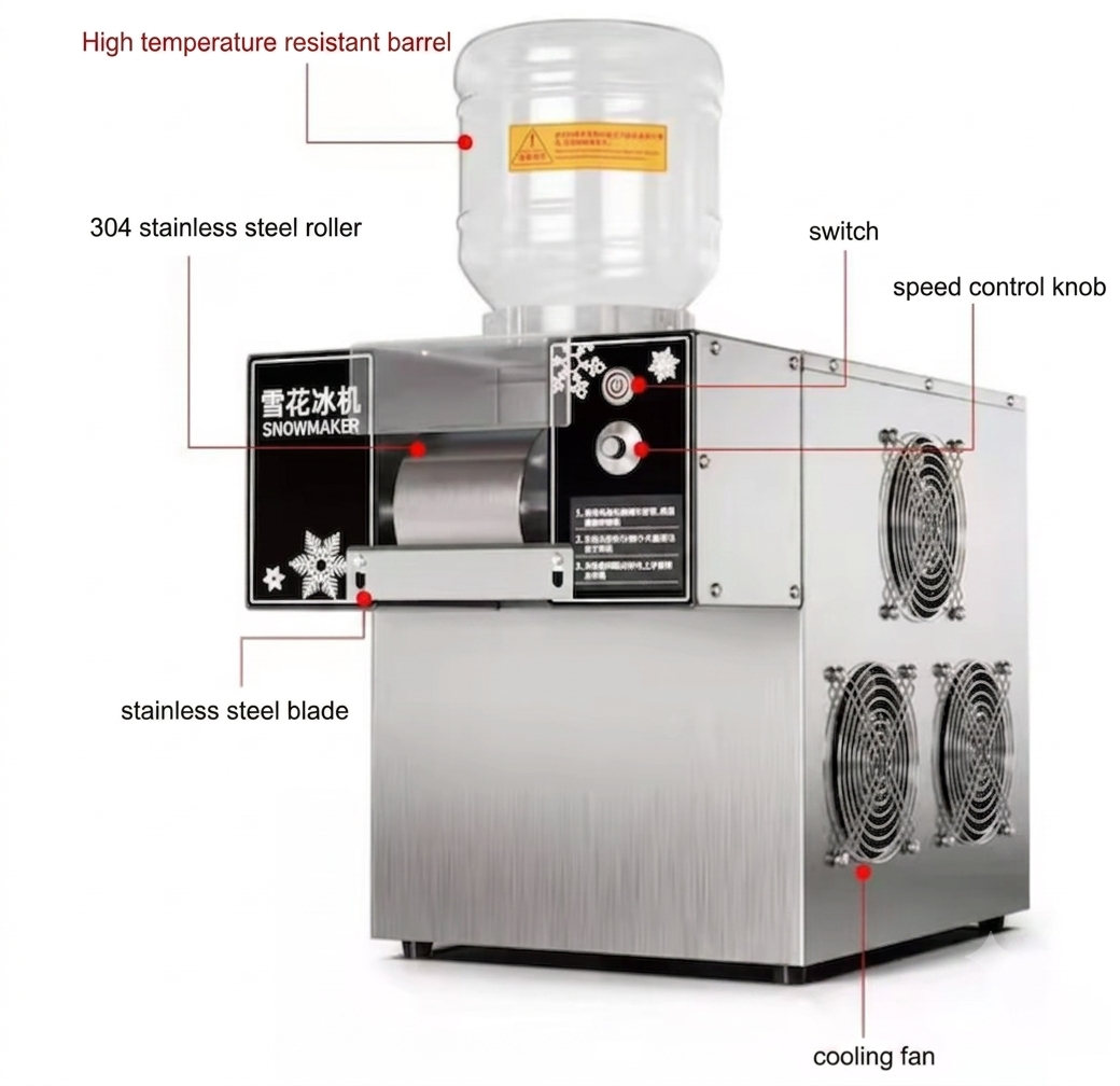 HS-XH120 Commercial Snow Bingsu Machine — Factory Product Photo